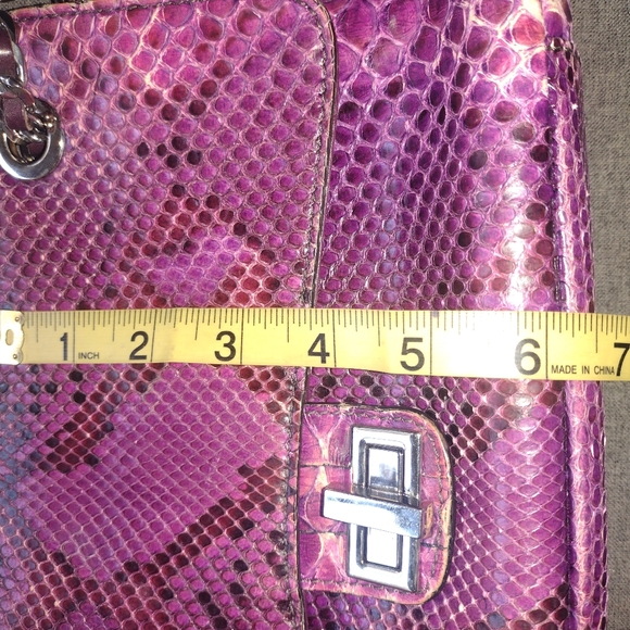 Enrico Pucci Purple Python Dahlia Bag - Picture 11 of 11